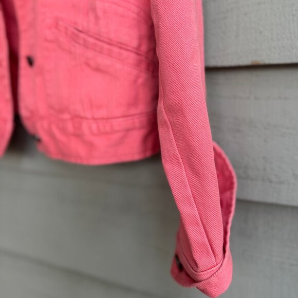 Lauren Jeans Co. Ralph Lauren Pink Denim Jacket Women’s Small - Picture 7 of 8